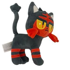 Pokémon Litten Plush 2023 Official Nintendo Game Freak 6" Stuffed Toy Cat